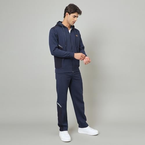 Duke Men Hood Smartfit Full Zip Tracksuit Smartfit design with full zip and hood, ideal for workouts or casual wear, offering comfort, flexibility, and modern style - Image 2