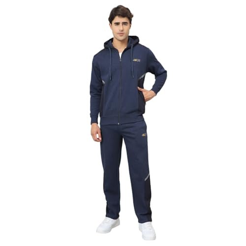 Duke Men Hood Smartfit Full Zip Tracksuit Smartfit design with full zip and hood, ideal for workouts or casual wear, offering comfort, flexibility, and modern style - Image 1