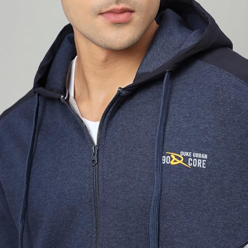 Duke Men Hood Smartfit Full Zip Tracksuit Smartfit design with full zip and hood, ideal for workouts or casual wear, offering comfort, flexibility, and modern style - Image 3