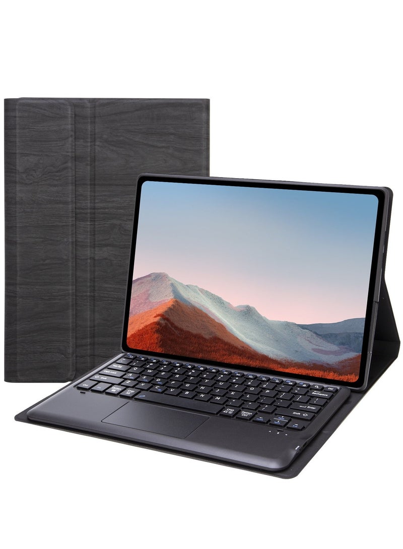 Keyboard Cover Case Compatible with Surface Pro 9, Leather Tablet Protective Cover with Wireless Removable Bluetooth Keyboard & Trackpad Mouse - Image 1