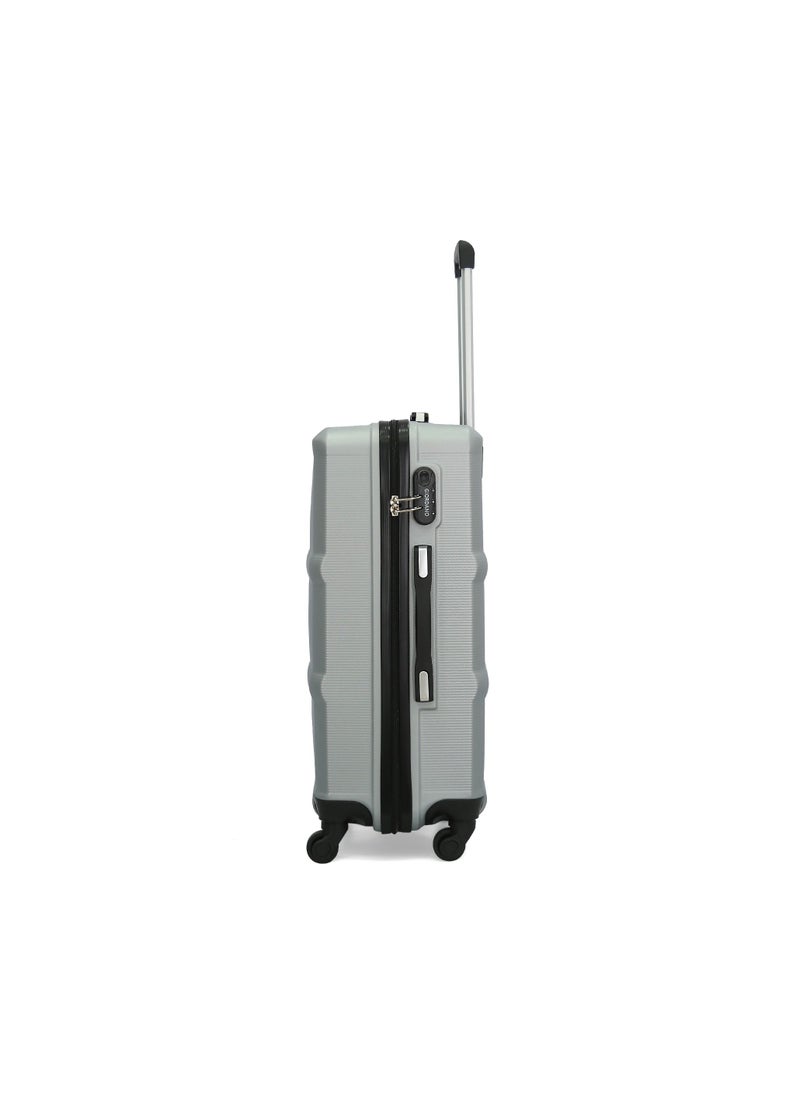 GIORDANO Giordano Luggage Bags Hardside Spinners Trolley 3 PCS Set,Silver  - Image 3