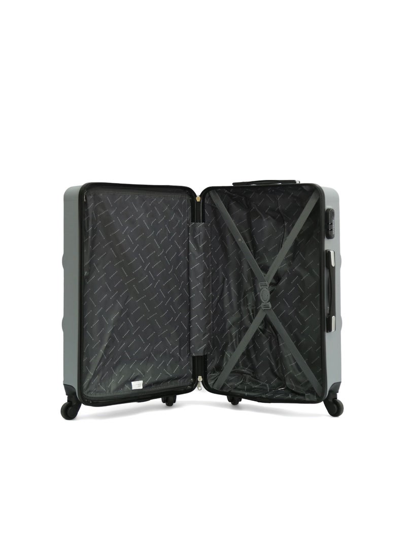 GIORDANO Giordano Luggage Bags Hardside Spinners Trolley 3 PCS Set,Silver  - Image 4
