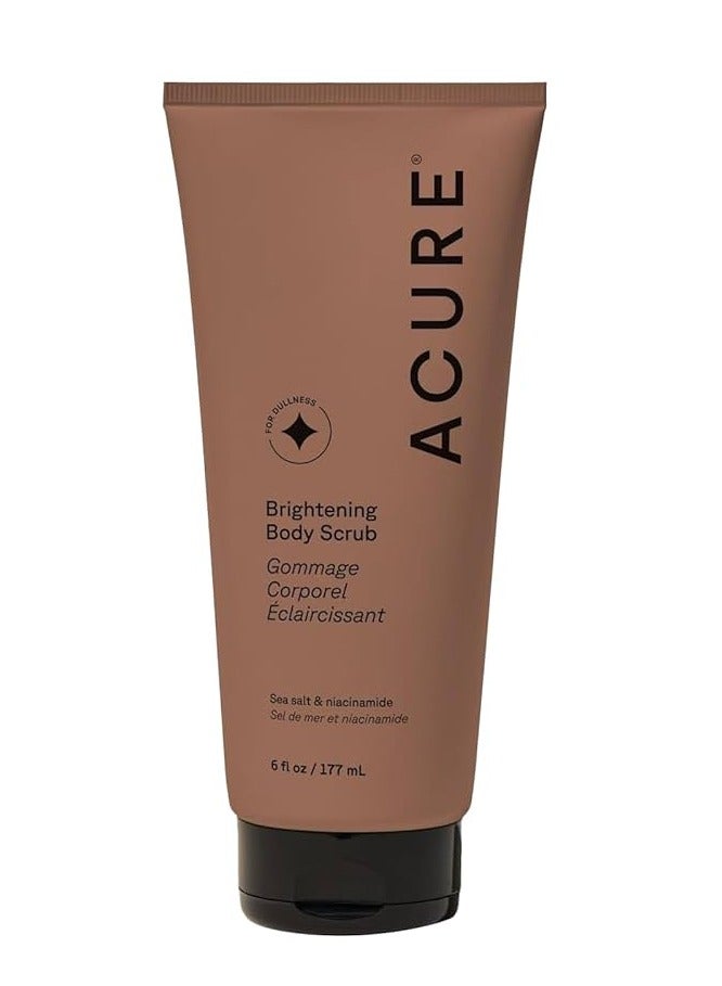 Acure Brightening Body Scrub sea salt & niacinamide 177ml - Image 1