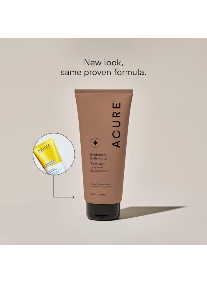 Acure Brightening Body Scrub sea salt & niacinamide 177ml - Image 2