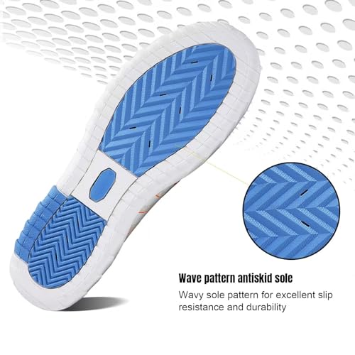 YALOX Water Shoes Men's Women's Swim Shoes Outdoor Beach Barefoot Quick-Dry Aqua Pool Socks Swimming Yoga Surfing Exercise(A03-White,39EU) - Image 4