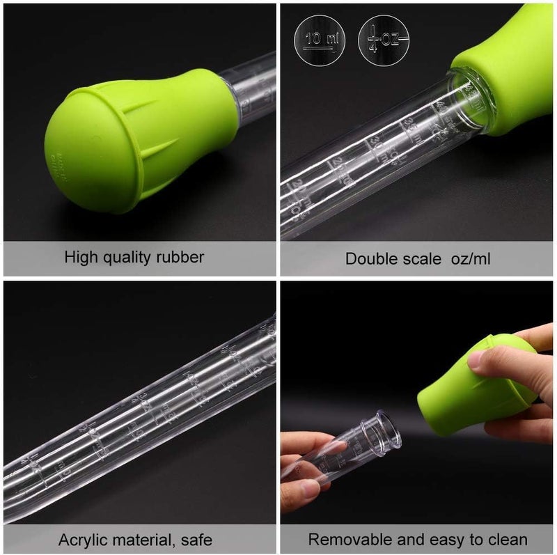 VAYINATO ® 45 ML Green Aquarium Fish Tank Water Changer Water Droppler for Cleaning Fish Tank Waste Remover and Fish Feeding Suits for Small Aquarium and Bowl by Petzlifeworld - Image 4