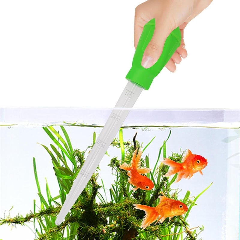 VAYINATO ® 45 ML Green Aquarium Fish Tank Water Changer Water Droppler for Cleaning Fish Tank Waste Remover and Fish Feeding Suits for Small Aquarium and Bowl by Petzlifeworld - Image 2