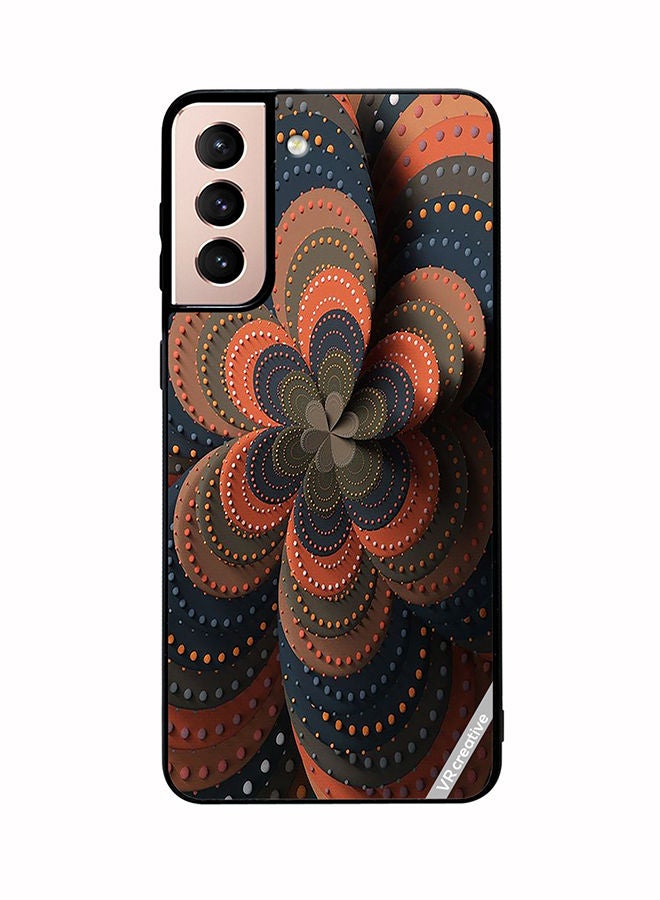 VR CREATIVE Protective Case Cover For Samsung Galaxy S21 Plus 5G Flower Design Multicolour - Image 1