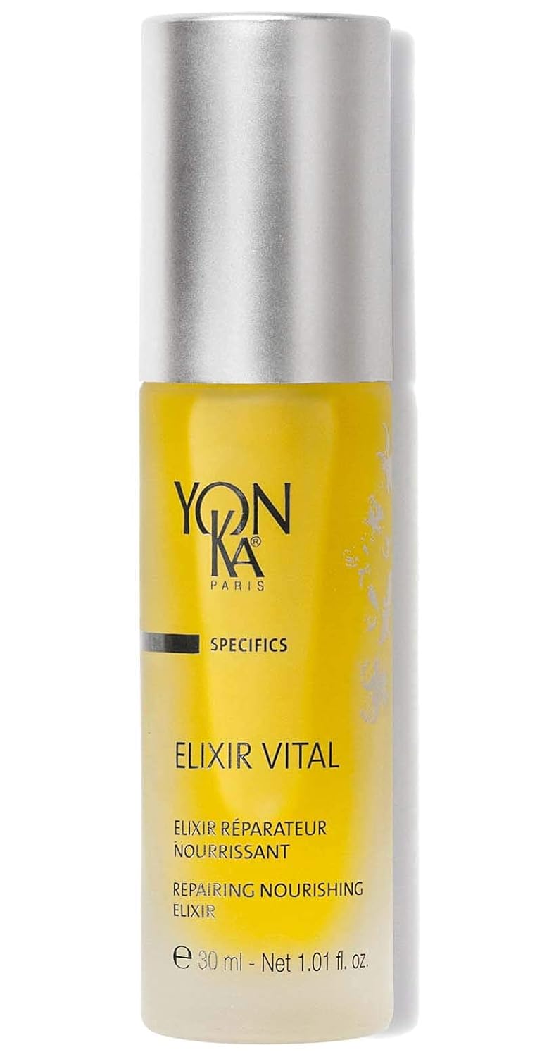 Yonka يون-كا إكسير فيتال مركز (30 مل) علاج مضاد للشيخوخة مرطب ومعيد للمعادن للبشرة، سيروم مضاد للتجاعيد غني بالفيتامينات، خالي من البارابين