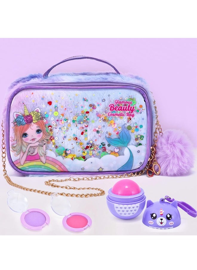 Tiokkss Kids Makeup Kit for Girls, Unicorn Makeup Set, Real Washable Make up Kit for Little Girl Princess Toddler Makeup for Kid Birthday Gifts Unicorn Toys for Girls  - Image 2