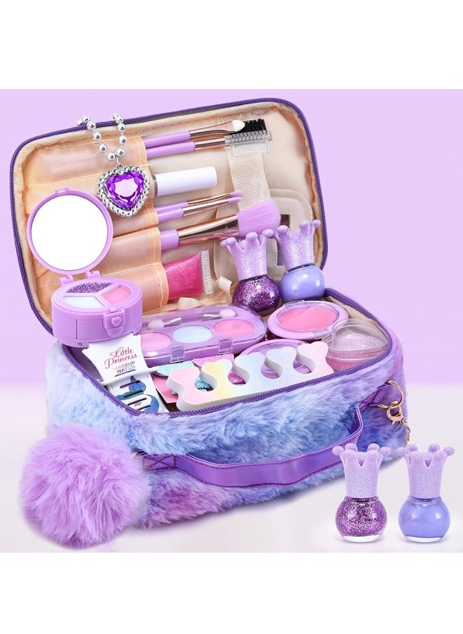 Tiokkss Kids Makeup Kit for Girls, Unicorn Makeup Set, Real Washable Make up Kit for Little Girl Princess Toddler Makeup for Kid Birthday Gifts Unicorn Toys for Girls  - Image 5
