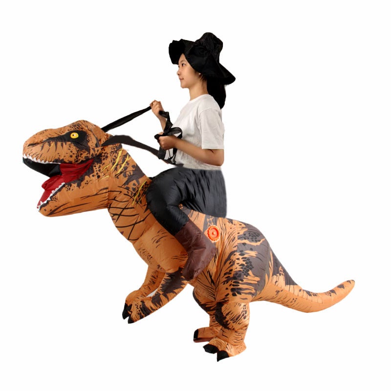 Cross-Border Halloween Masquerade Cycling Dinosaur Tyrannosaurus Rex Mount Doll Toy Funny Props Inflatable Suit - Image 5