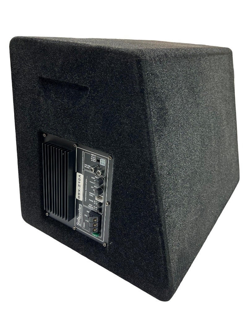 رويال Royal - نظام مضخم صوت مكبر صوت Carwales مقاس 12 بوصة للباس الكبير والباس الفرعي ومضخم صوت السيارة الكبير ومكبر الصوت المدمج (14 بوصة × 19 بوصة × 13 بوصة) (BSX-Z12A) (أسود) - Image 3