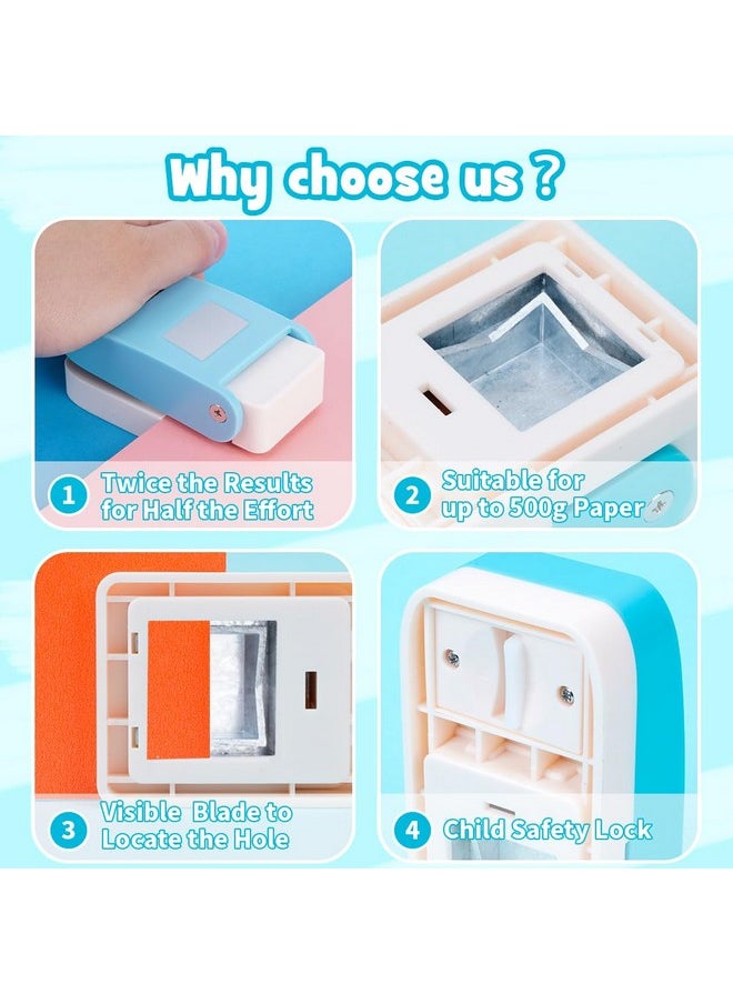 Square Punch 1 Inch Paper Punch For Crafts, Punch Shapes Handmade Hole Punch For Crafting, Square Paper Punch Craft Lever Punch For Crafting Scrapbooking, Diy Card Making