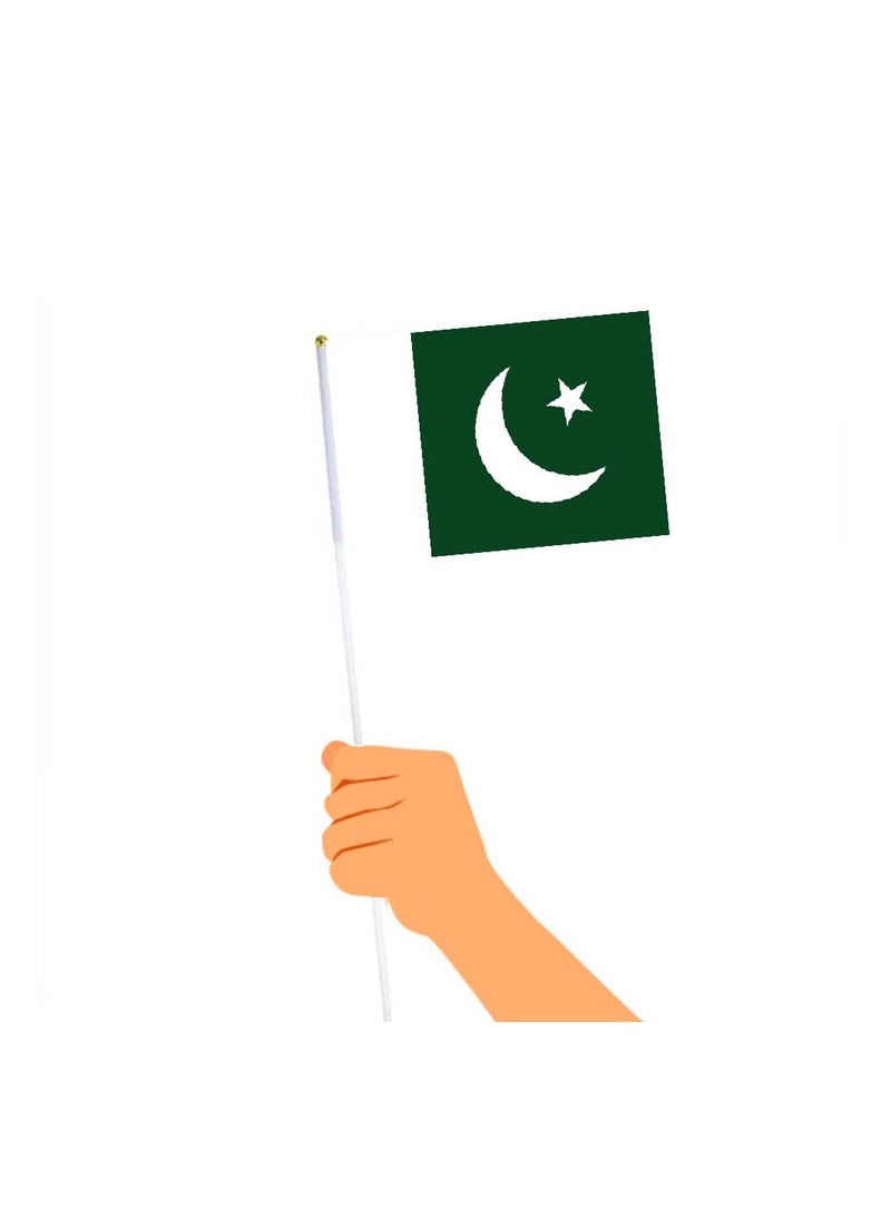 Pakistan Cricket Sports Fans Set - Pack of 3 Combo - Embroidered Cap, Drawstring Bag, and Hand Flag - Ideal for Matches, Events, and Everyday Use - Perfect for Sports Fans - Image 5