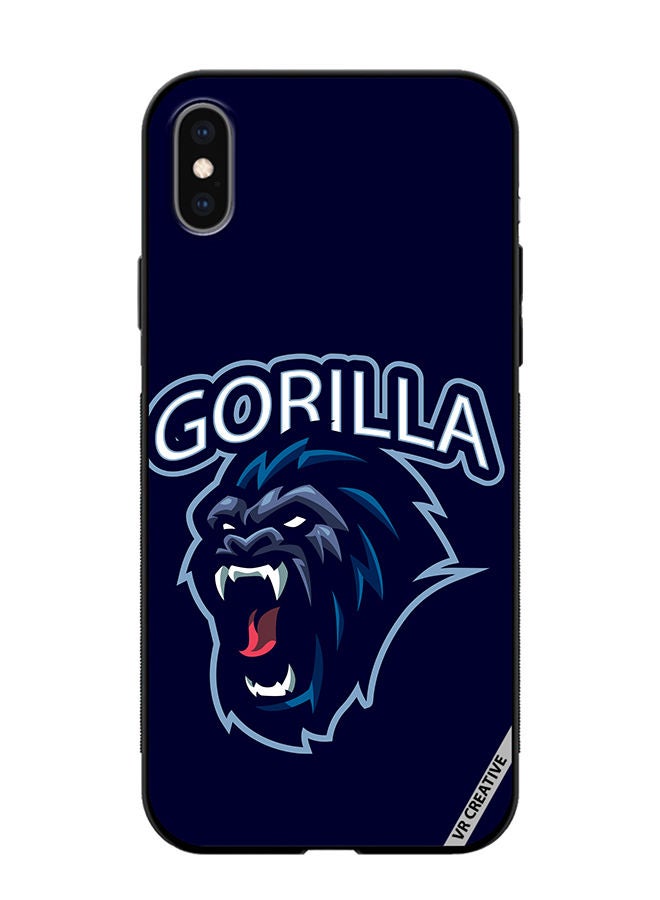 VR CREATIVE Protective Case Cover For Apple iPhone XS Max Gorilla Design Multicolour - Image 1