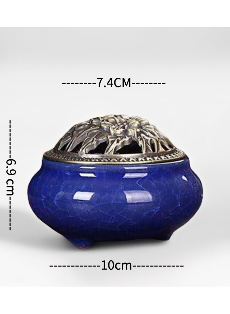 China traditional ceramic incense burner. Elegant and portable for traveling