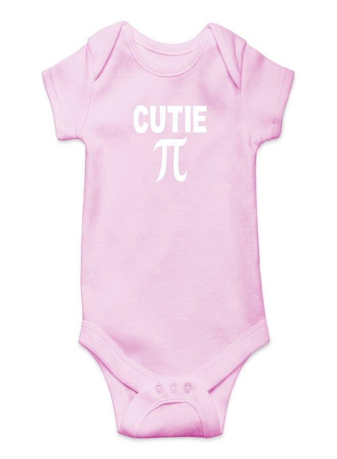 Crazy Bros Tees Cutie Pie - Baby Clothes - Funny Newborn Bodysuit Outfits for Boys and Girls (6 Months, Pink) - Image 1