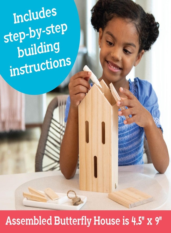MindWare Make Your Own Butterfly House Kit - Butterfly Craft Kit for Kids Age 5 and Up - Image 5