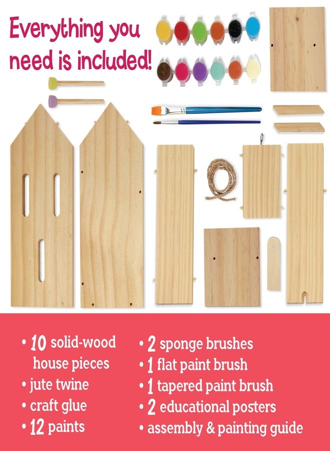 MindWare Make Your Own Butterfly House Kit - Butterfly Craft Kit for Kids Age 5 and Up - Image 3