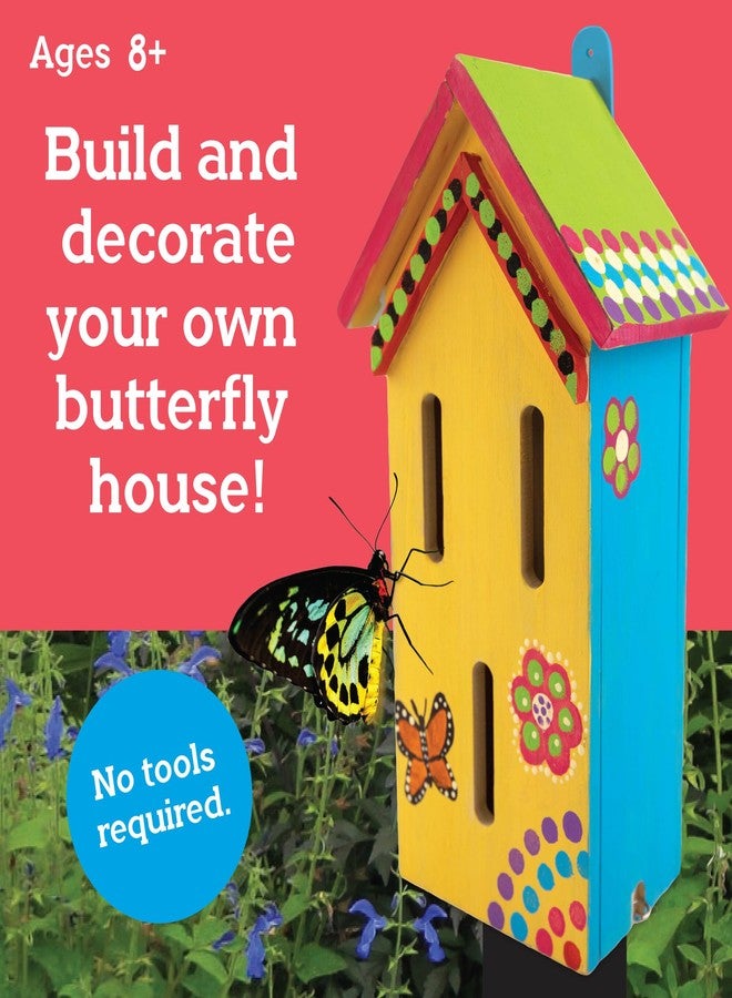 MindWare Make Your Own Butterfly House Kit - Butterfly Craft Kit for Kids Age 5 and Up - Image 2