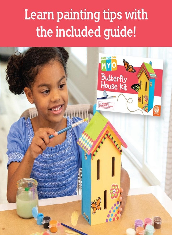 MindWare Make Your Own Butterfly House Kit - Butterfly Craft Kit for Kids Age 5 and Up - Image 4