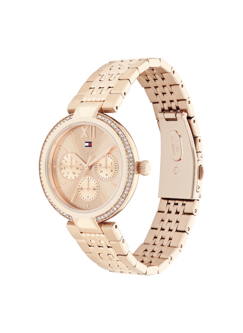 TOMMY HILFIGER Round Analog Women's Light Carnation Gold Case Watch - 1782696  - Image 2