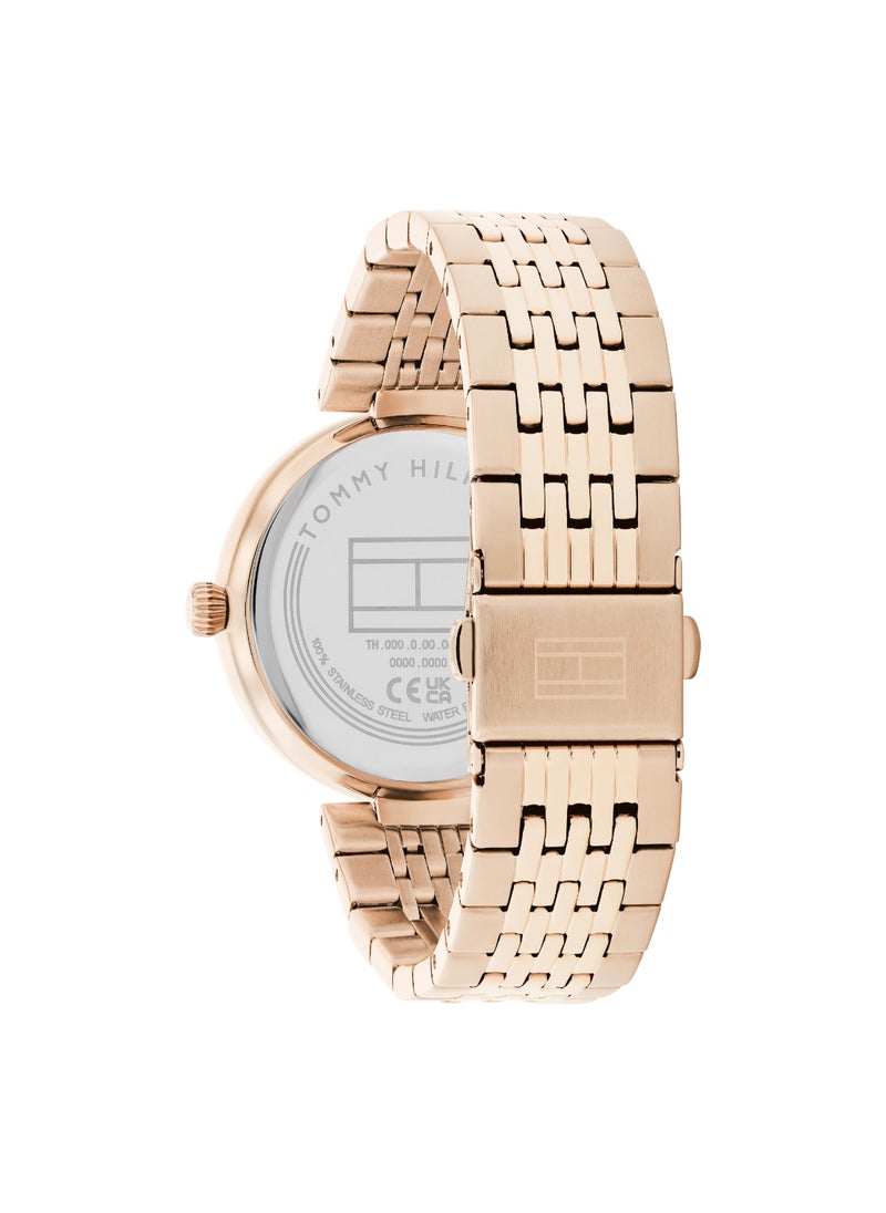 TOMMY HILFIGER Round Analog Women's Light Carnation Gold Case Watch - 1782696  - Image 3