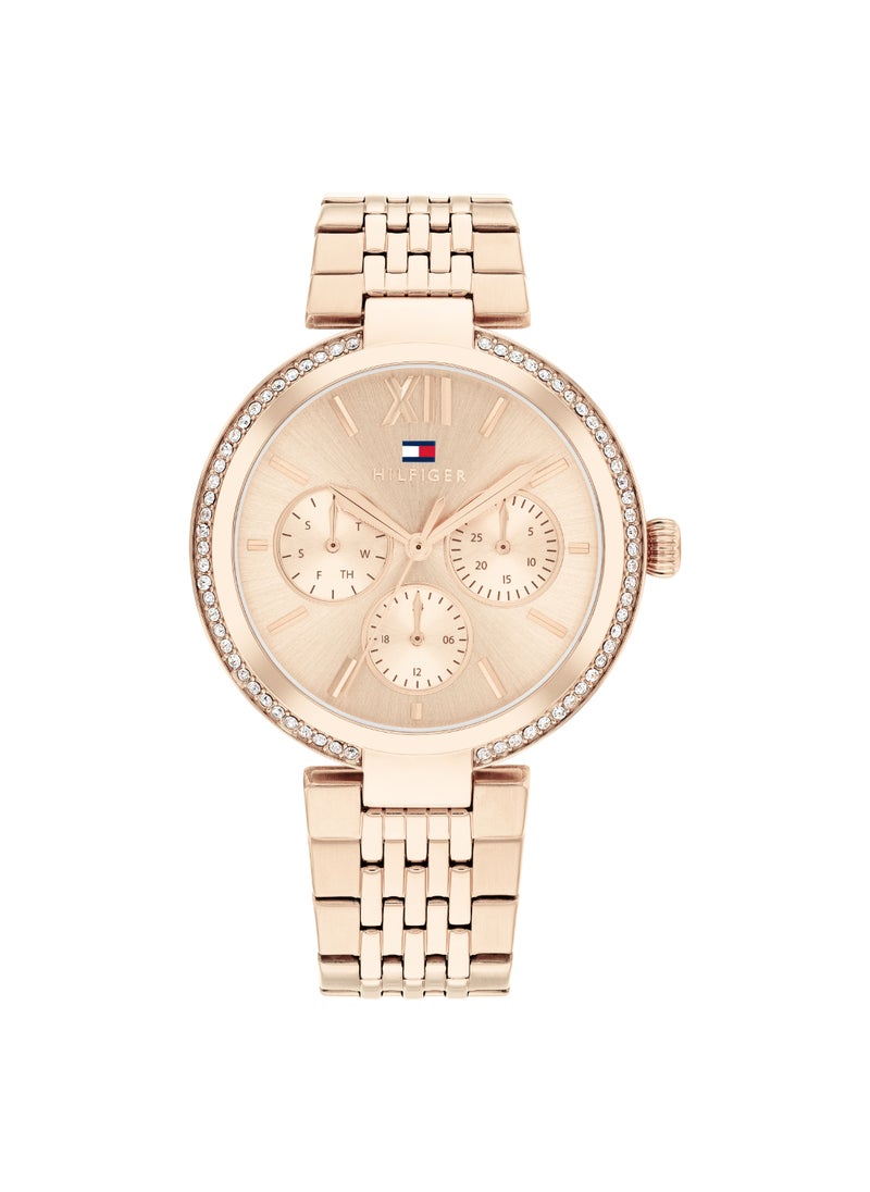 TOMMY HILFIGER Round Analog Women's Light Carnation Gold Case Watch - 1782696  - Image 1
