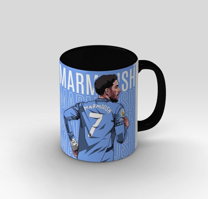 Ceramic Mug - Marmoush Mug - black