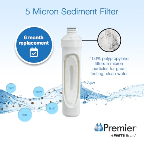 Watts Premier RO Pure Plus 4-Pack Filtration Kit for 4 Stage Pure Plus/Zero Pure Plus Reverse Osmosis System, Push Button Water Filter Replacement, Sediment Filter, Carbon Pre-Filter, VOC, Membrane - Image 5