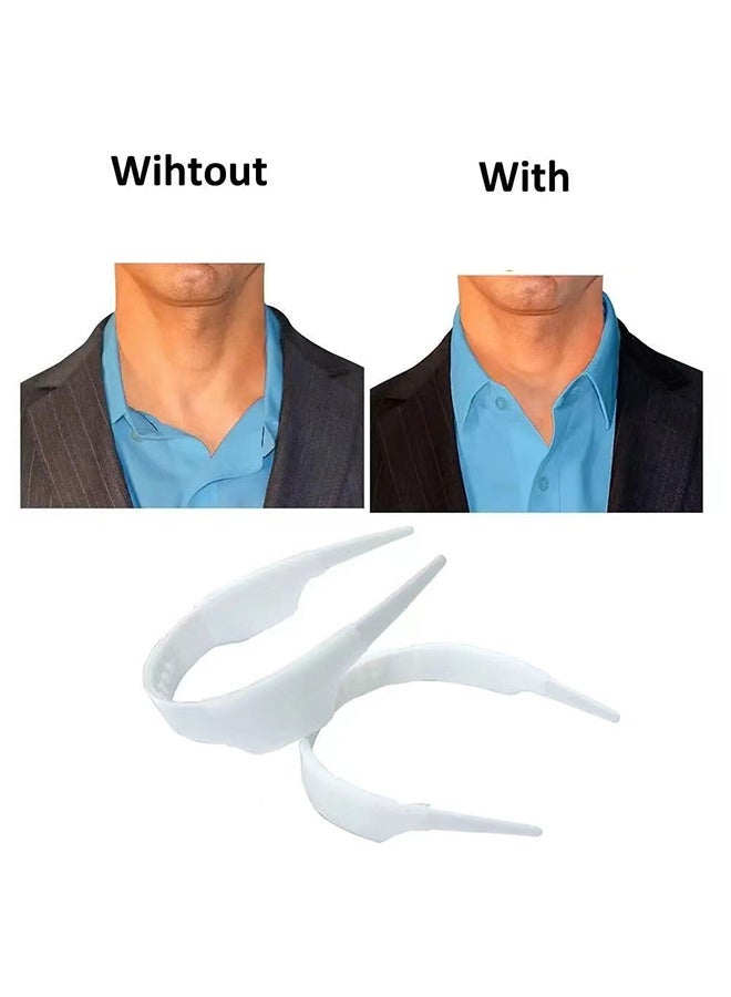 2pcs  Adjustable Slick Collar Support, Invisible Shirt Collar Holder, Collar Stand Up Shaper, Anti-Flop Collar Brace for Men Women Dress Shirts - Image 2