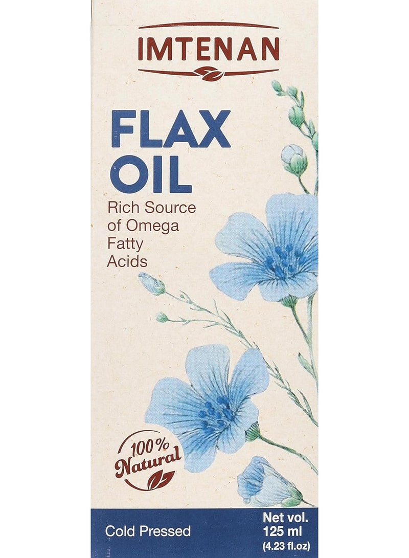 Imtenan Natural Cold-Pressed Flaxseed Oil - 125ml - Image 3