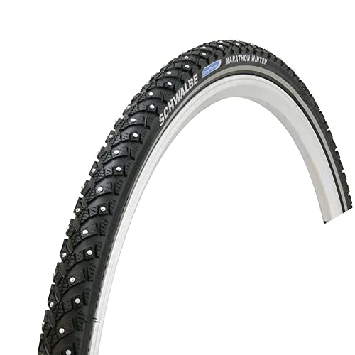 Schwalbe Marathon Winter Plus Tire - 26 x 2, Clincher, Wire, Black/Reflective, Performance Line, 200 Steel Studs - Image 2