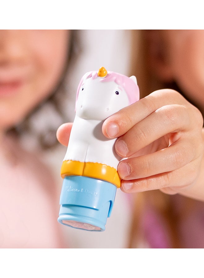 Melissa & Doug Sticker Wow! 24 Page Activity Pad and Sticker Stamper, 300 Stickers, Collectible Figure Fidget Toy for Arts Crafts - Unicorn - Image 5