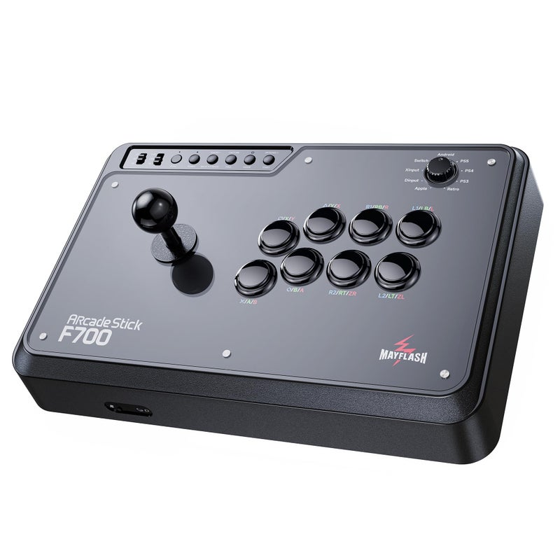 MAYFLASH May Flash Arcade Stick F700 for PS5, PS4, Switch, Windows, Apple, Android and more. Fight Stick Support Wireless Bluetooth, 2.4G Receiver and Wired Connection [video game] - Image 2
