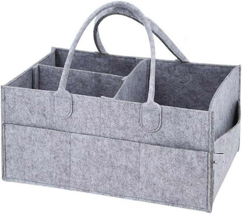 YumLock Baby Diaper Caddy Organizer Portable Large Tote Car Travel Bag - Image 1