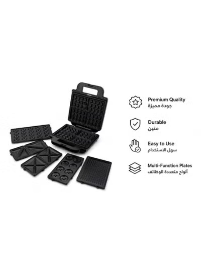 Nova NT-201-7 7-in-1 Sandwich Maker, Multifunctional Electric Grill & Waffle Maker with Interchangeable Non-Stick Plates, Toast, Grill, Bake & Snack Maker for Breakfast - Image 4