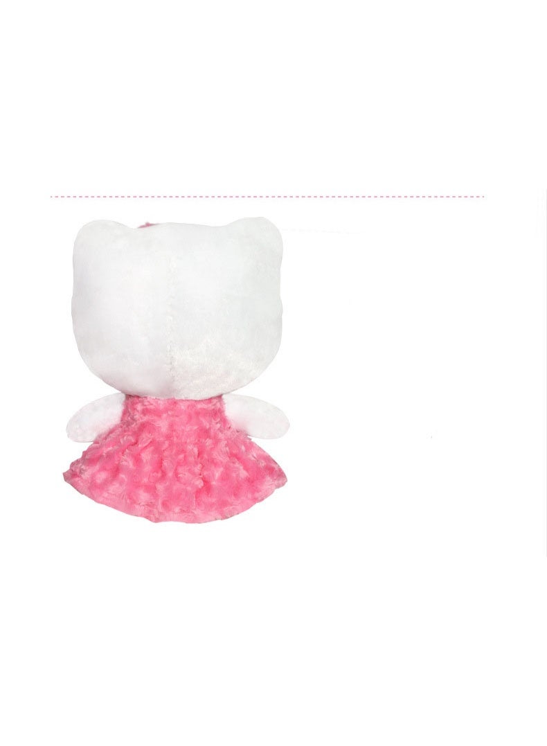 HALAMODO Classic Mouthless Kitten Plush Toy, Japanese Cute Stuffed Animal Doll, Cartoon Plush Stuffed Animal, Kids Plush Toy Stuffed Character Doll for Ages 2 Up, 24cm - Image 3