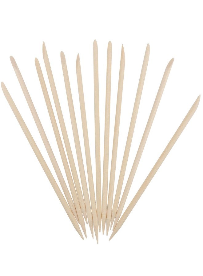 LEXININ 1500pcs 4.5 Inch Orange Wood Nail Sticks, Wooden Cuticle Pusher Sticks, Doubled Sided Wooden Stick for Manicure, Pedicure - Image 5