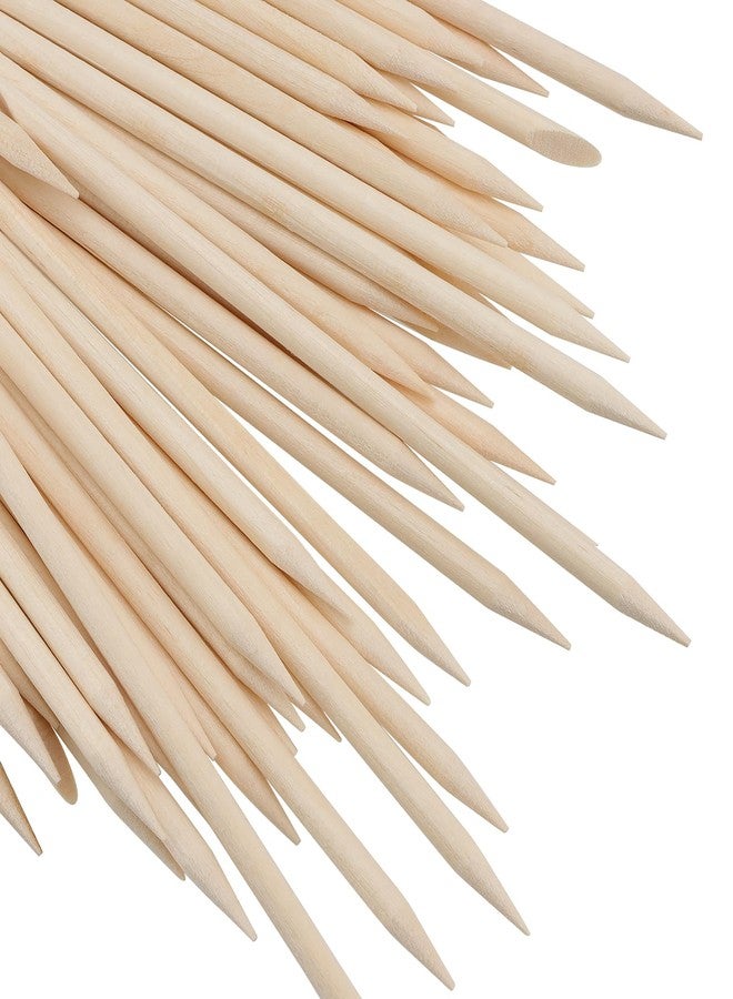 LEXININ 1500pcs 4.5 Inch Orange Wood Nail Sticks, Wooden Cuticle Pusher Sticks, Doubled Sided Wooden Stick for Manicure, Pedicure - Image 3