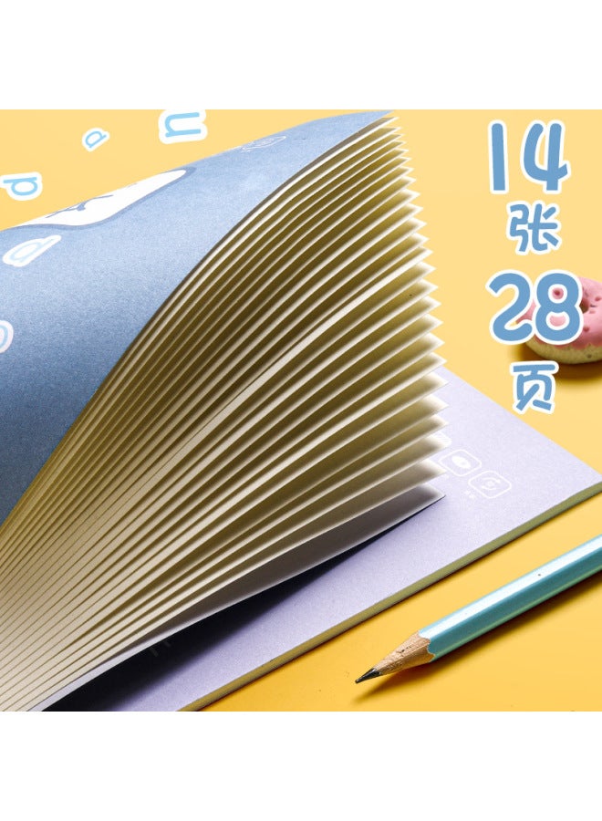 Kaba Bear Unified Standard Primary School Students' First-grade Tianzi Grids Student's Book Kidsren's Homework Book Kindergarten Writing Pinyin Book - Image 2