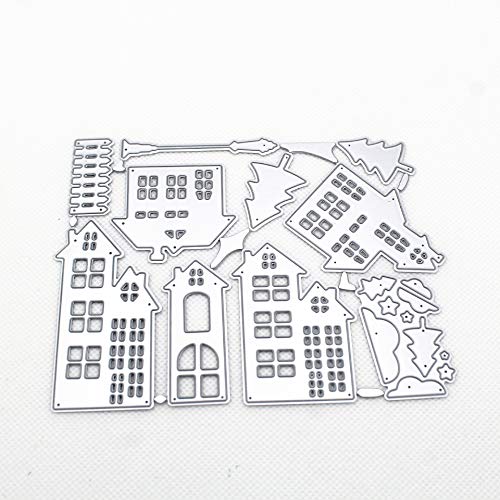 MosBug Forest Village House Tree Metal Cutting Dies 108.4cm for Scrapbooking Card Album Making DIY Craft Die Cut - Image 5