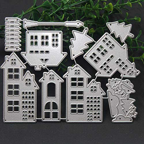 MosBug Forest Village House Tree Metal Cutting Dies 108.4cm for Scrapbooking Card Album Making DIY Craft Die Cut - Image 2