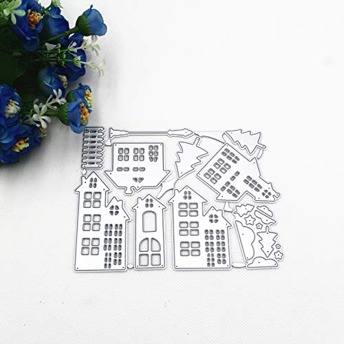 MosBug Forest Village House Tree Metal Cutting Dies 108.4cm for Scrapbooking Card Album Making DIY Craft Die Cut - Image 4