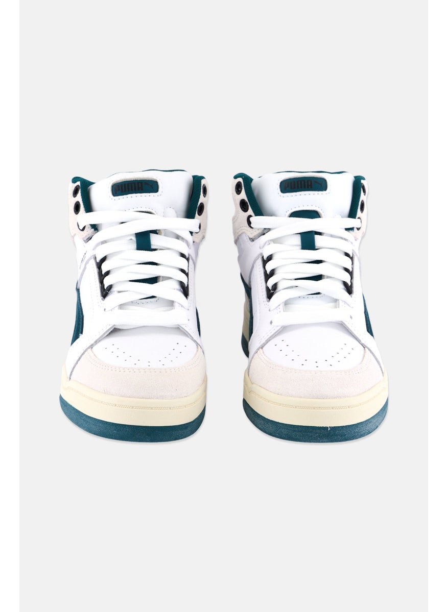 PUMA Kids Boy Slipstream Mid Heritage Lace Up Outdoor Shoes, White  - Image 3