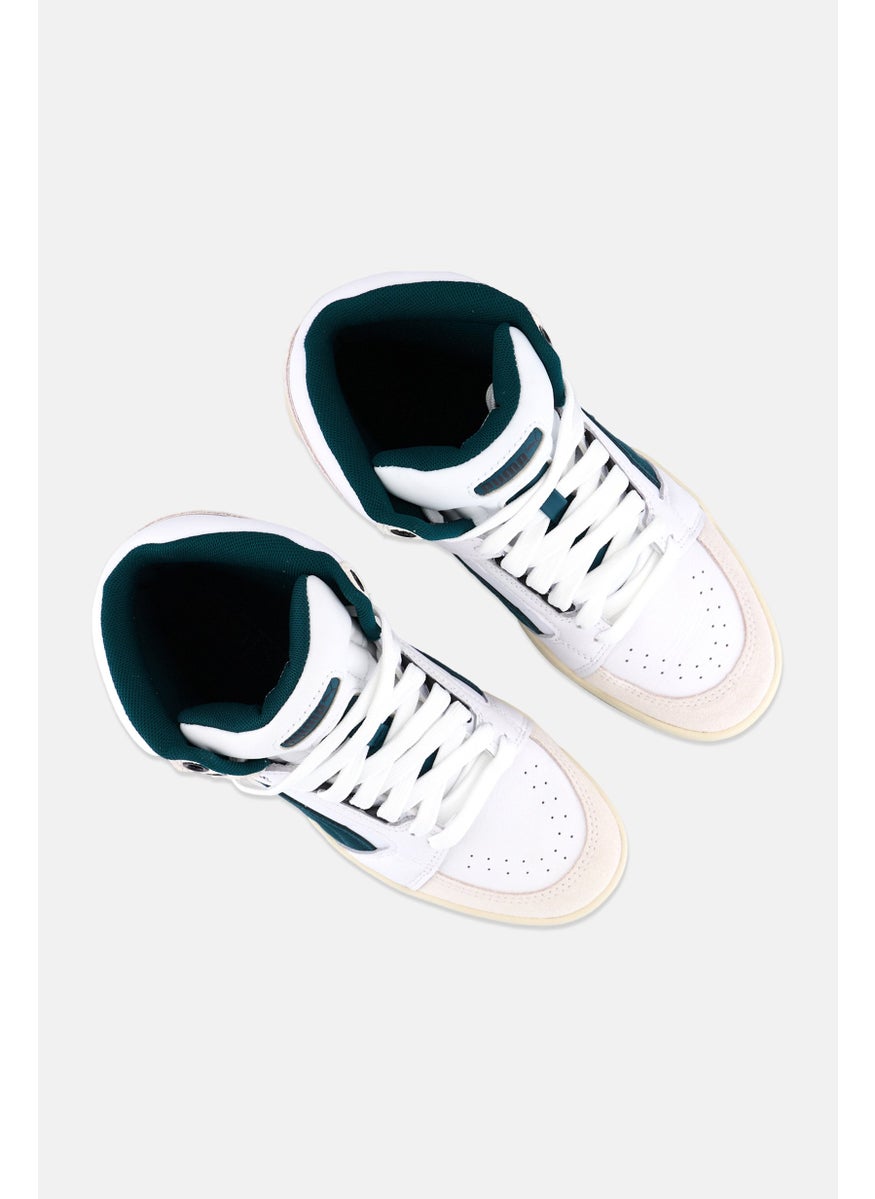 PUMA Kids Boy Slipstream Mid Heritage Lace Up Outdoor Shoes, White  - Image 4