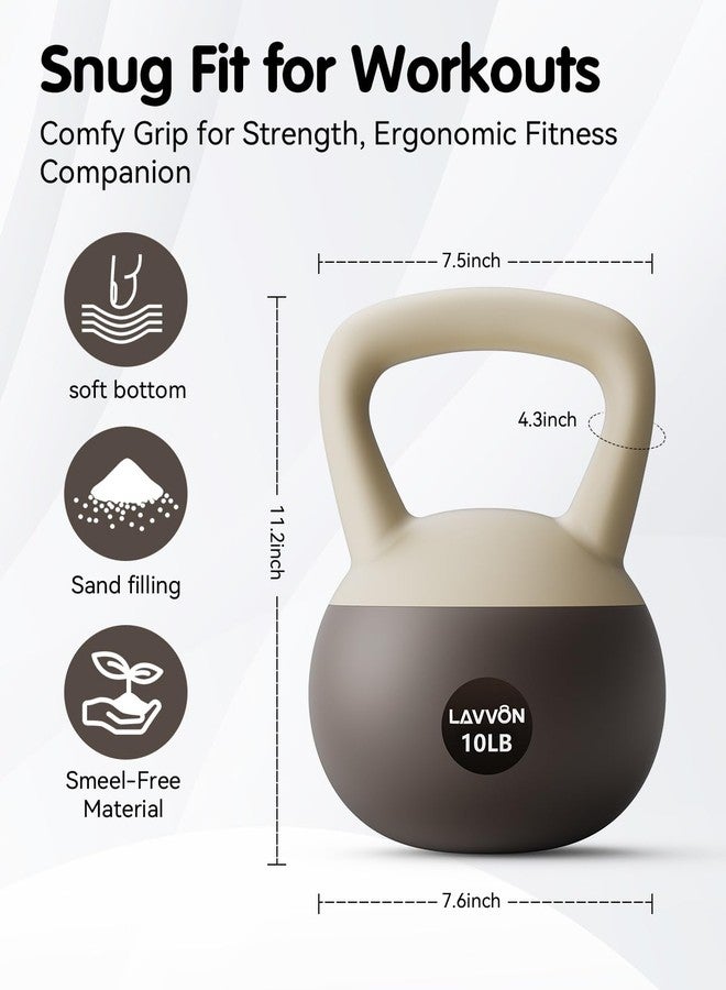 LAVVON Soft Kettlebell - Cushioned Impact-Resistant Base and Anti-Slip, Kettle bell Anti-Slip Grip Weight for Home Workouts, Safe Strength Training Kettlebells Sets for Women & Men, With Non-slip Gloves - Image 5