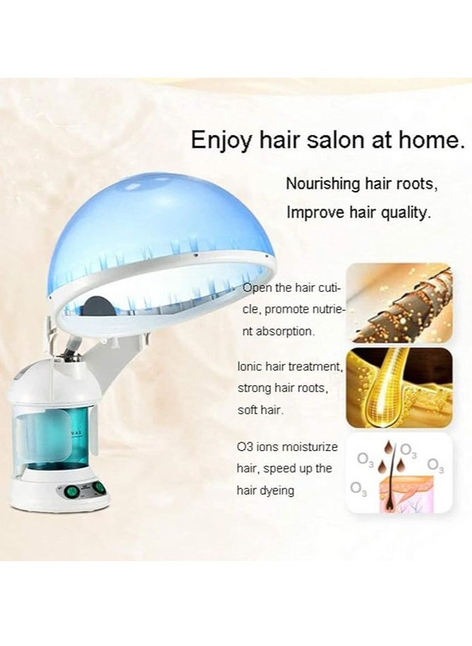 Generic - Tabletop Ion Vapour Ozone Steamer Face Care, Home Use Humidifier 2 in 1 Nano Ionic Face Steamer with UV Light for Improving Facial Skin or Dry Hair - Image 1