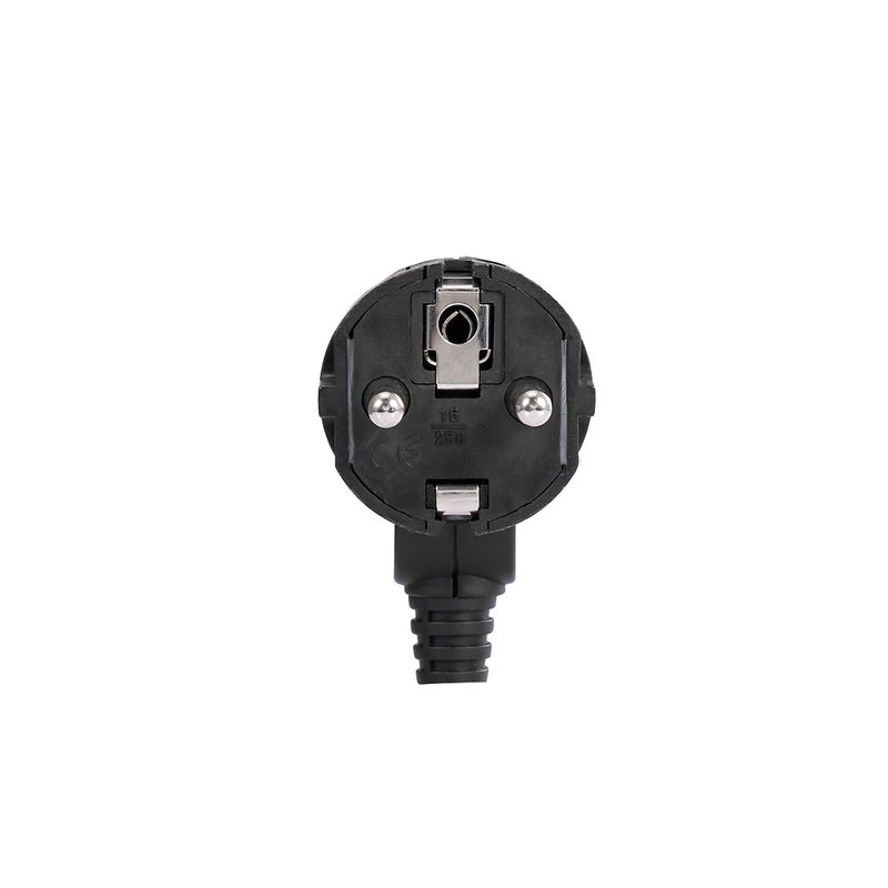 16A EU Round Pin Removable Plug Black - Image 2